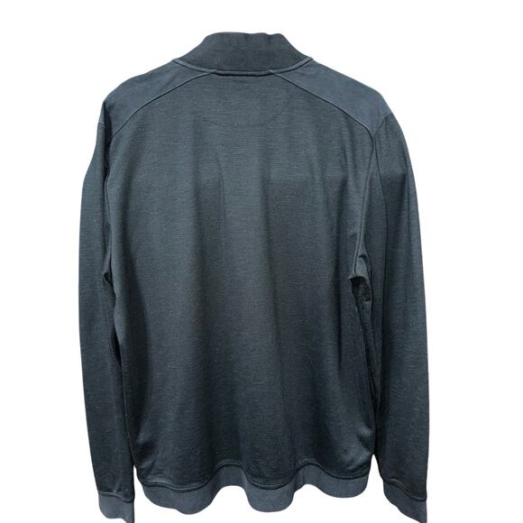Ted Baker London Men’s Caravan 1/4 Zip Pullover Black Sz 6 lightweight modern - Picture 2 of 10